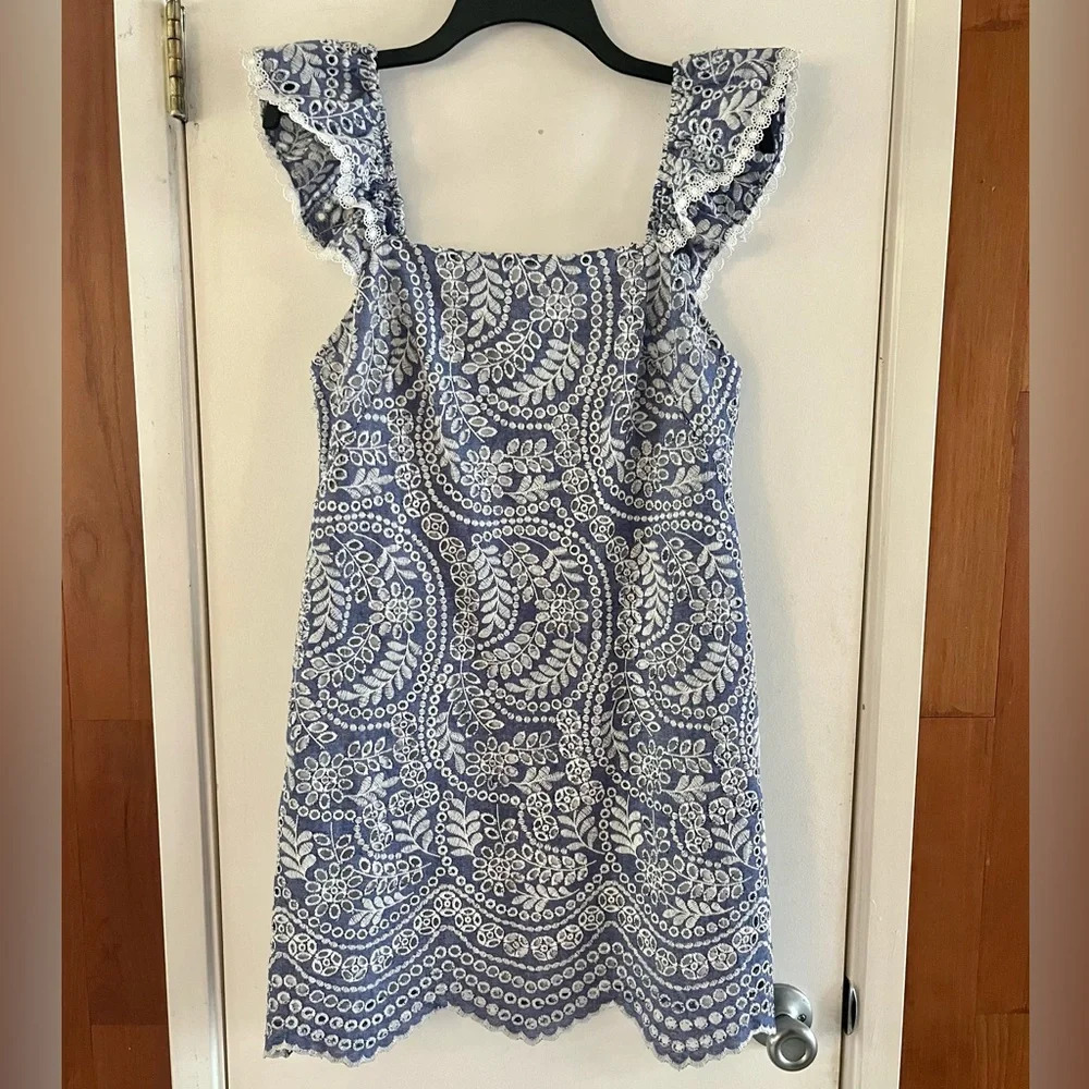 Alice + Olivia Honor Flutter Sleeve Tunic Dress - Picture 1 of 6